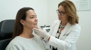 kysa-cosmetic-aesthetic-clinic-physician-placing-hands-on-jawline