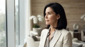kysa-cosmetic-aesthetic-clinic-woman-in-blazer-soft-expression-after-mini-facelift