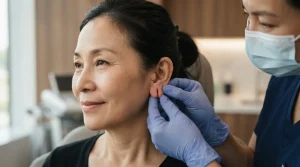 kysa-cosmetic-aesthetic-clinic-surgeon-examining-patient-earlobe