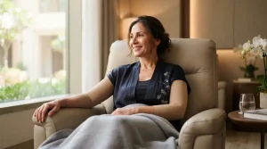 kysa-cosmetic-aesthetic-clinic-woman-resting-in-recovery-lounge