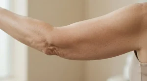 kysa-cosmetic-aesthetic-clinic-woman-showing-arm-skin-laxity