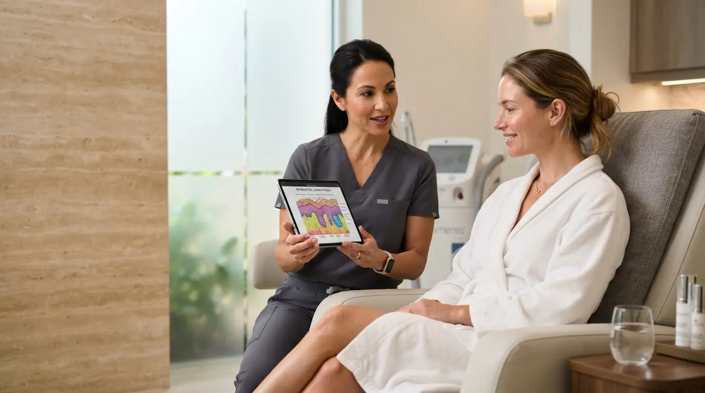 PDRN Facial Mesotherapy consultation in Cape Coral, FL at KYSA Cosmetic Clinic
